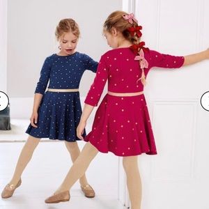 NWT Mini Boden Spotty Skater Dress